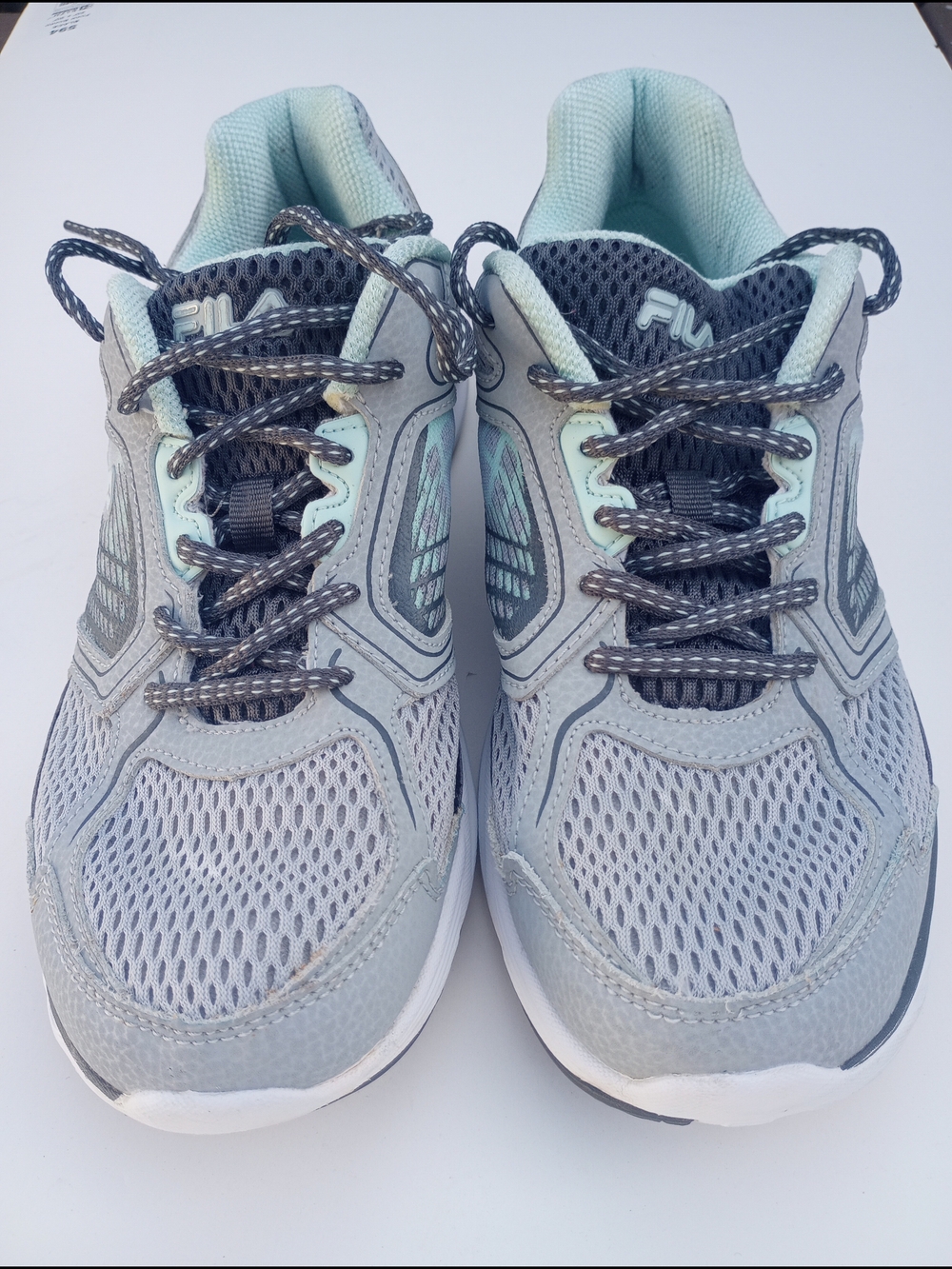 Fila Inspell 6 Women's Mint Green/Gray Mesh Running Shoes. Size 9.5